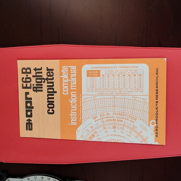 Vintage APR E6-B Flight Computer w/Manual Case & PN-1 Navigational Plotter - Picture 2 of 7